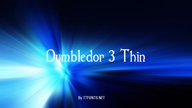 Dumbledor 3 Thin example